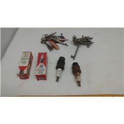 SKELETON KEYS, SPARK PLUGS & SPARK PLUG BOXES
