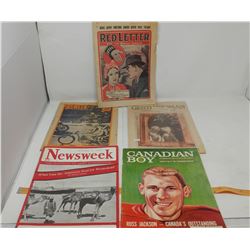 LOT OF MAGAZINES- NEWSWEEK, RED LETTER, ETC.