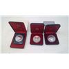 Image 3 : 1976,1979,1982 CANADIAN SILVER DOLLARS IN CASES/BOXES
