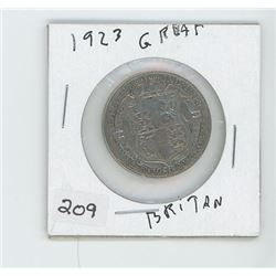 1923 BRITTAIN HALF COIN