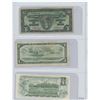 Image 2 : 1937,1954,1973 CANADIAN $1.00 BILLS