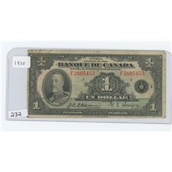 1935 BANQUE DU CANADA $1.00