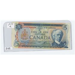 1972 CANADA $5.00