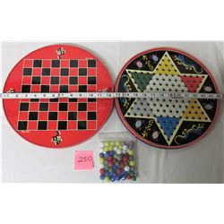 OHIO ART CO. CHINESE CHECKERS GAME METAL TIN