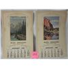 Image 1 : 2 - 1949 ' Alex Grocery' Prince Albert Calendars