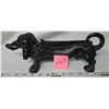 Image 1 : Cast iron dachshund door stop/boot scraper (wiener dog)