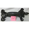 Image 3 : Cast iron dachshund door stop/boot scraper (wiener dog)
