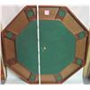 Image 1 : felt top octagon wooden poker table & cover