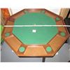 Image 2 : felt top octagon wooden poker table & cover
