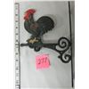 Image 2 : Cast iron rooster folk art / shelf or fence bracket