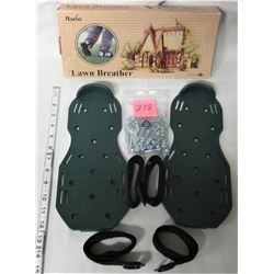 Boxed lawn aerator sandals