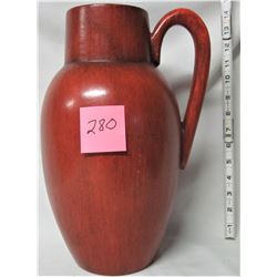 Sophia' original orange handled pottery vase