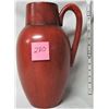 Image 1 : Sophia' original orange handled pottery vase