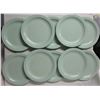 Image 4 : set 13 Jadite green Melmac/melamine 10" plates