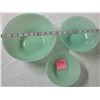 Image 2 : set 3 Jadite serving nesting bowls 10" 8" & 6" unmarked