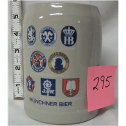.5 West Germany Munchner Bier stoneware/ceramic mug stein
