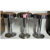 Image 1 : 3 vintage 1950's-60's art deco soda fountain Chrome/Nickle swivel stools