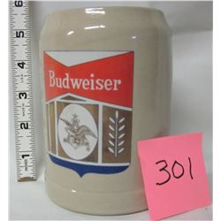 .5L Budweiser stoneware/ceramic beer stein