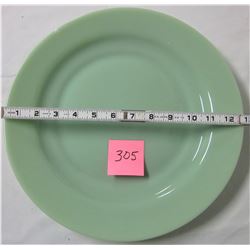 13" Jadite platter/serving tray (unmarked) one small chip