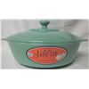 Image 1 : Jadite Fire King 2000 covered casserole / stickers NEW
