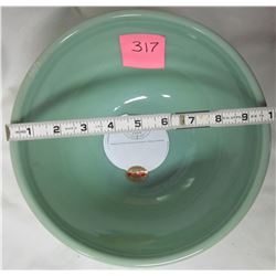 Jadite Fire King 2000 beaded 3.5 qt mixing bowls / stickers