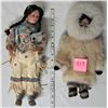 Image 1 : vintage Eskimo & Native Indian maiden dolls