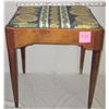 Image 1 : vintage wooden sewing stool with storage under seat