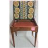Image 3 : vintage wooden sewing stool with storage under seat