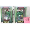 Image 1 : 2 Marvel Incredible Hulk holiday ornaments, 2003 (boxed, new)