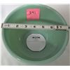 Image 1 : Jadite Fire King 2000 8" beaded rim mixing bowl/stickers 1.5 qt