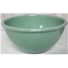 Image 2 : Jadite Fire King 2000 8" beaded rim mixing bowl/stickers 1.5 qt