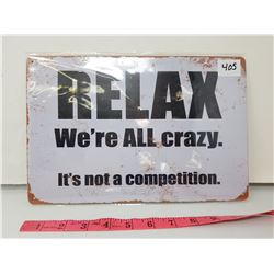 REPRODUCTION TIN SIGN