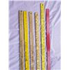 Image 4 : SIX VINTAGE ADVERTISING YARD STICKS