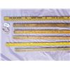 Image 1 : SIX VINTAGE ADVERTISING YARD STICKS