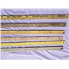 Image 4 : SIX VINTAGE ADVERTISING YARD STICKS