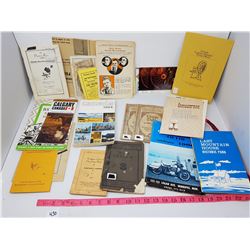 LOT OF PAMPHLETS/BOOKS