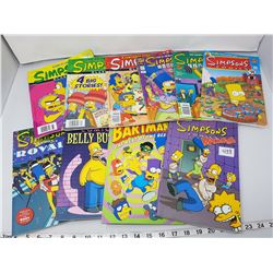 LOT OF 10 SIMPSON COMICS
