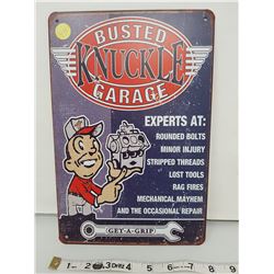 Busted knuckle garage reproduction sign 11.5 X 8"