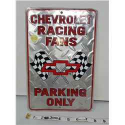Chevy parking only reproduction sign 11.5 X 8"