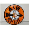 Image 1 : A&W Rootbeer sign, 12" reproduction