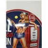 Image 2 : Gas station pin-up reproduction button sign, 16"