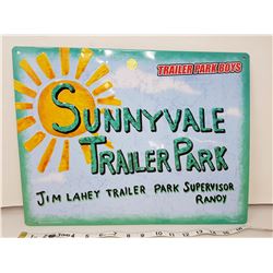 Sunnyvale park sign, 17" long