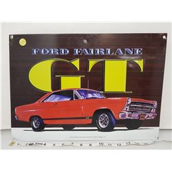 Ford Fairlane GT sign , 17" long