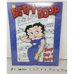 Betty Boop sign, 16 X 12"