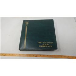 FIRST DAY STAMPS AND COLLECTIBLES BOOK - ROYALTY, BIRDS, BOATS, ARMY, PLANES, SPACE, RELIGIOUS