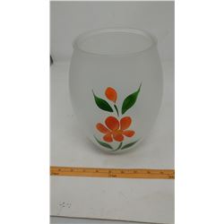 GAY FAD FROSTED PAINTED COOKIE JAR OR VASE