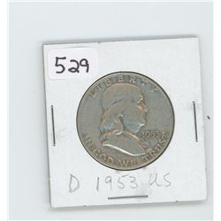 1953-D- US HALF DOLLAR
