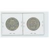 Image 2 : (2) 1958AU-50- CANADIAN SILVER 50 CENT