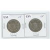 Image 1 : (2) 1940VF- CANADIAN SILVER 50 CENT