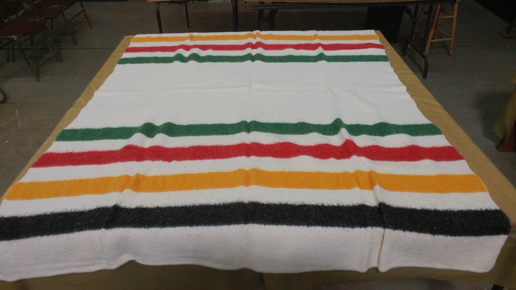 REPLICA HUDSON BAY BLANKET (APPROX. 62" X 60")